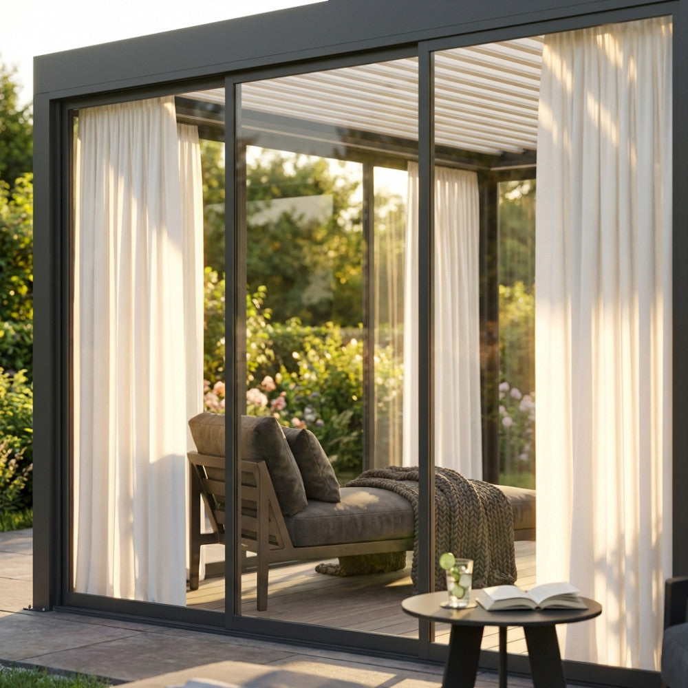 Tenda da Interno Grigio Scuro per Pergola Bioclimatica Lato 4 m - GA802192-DGRE