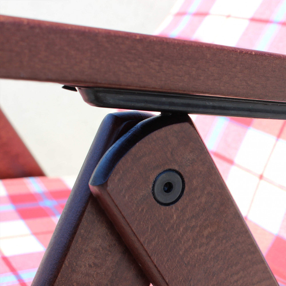 POLTRONA 4 POSIZIONI FAGGIO CON CUSCINO