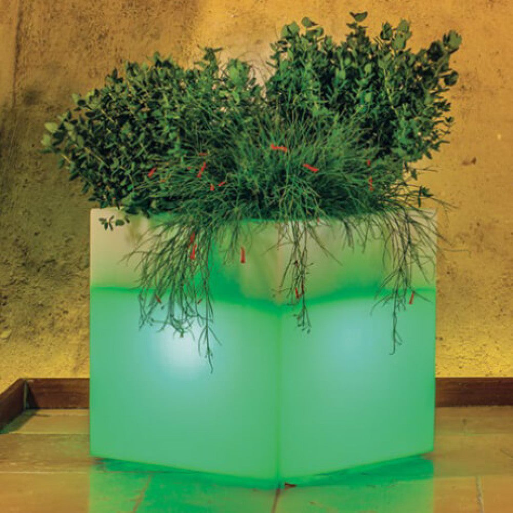 VASO LUMINOSO OCTANS 40 h CON LED MULTICOLOR E BATTERIA SOLARE - Modello VL801600