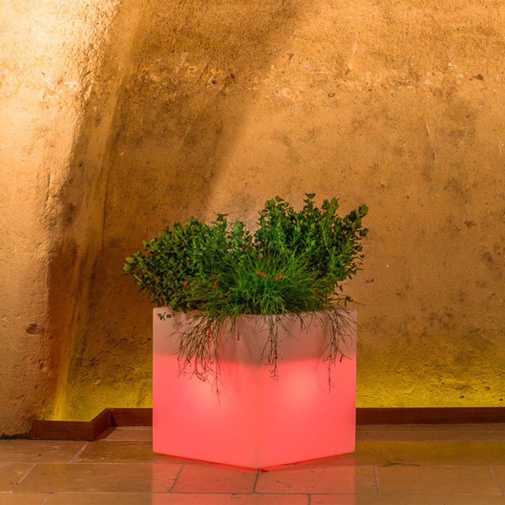 VASO LUMINOSO OCTANS 40 h CON LED MULTICOLOR E BATTERIA SOLARE - Modello VL801600