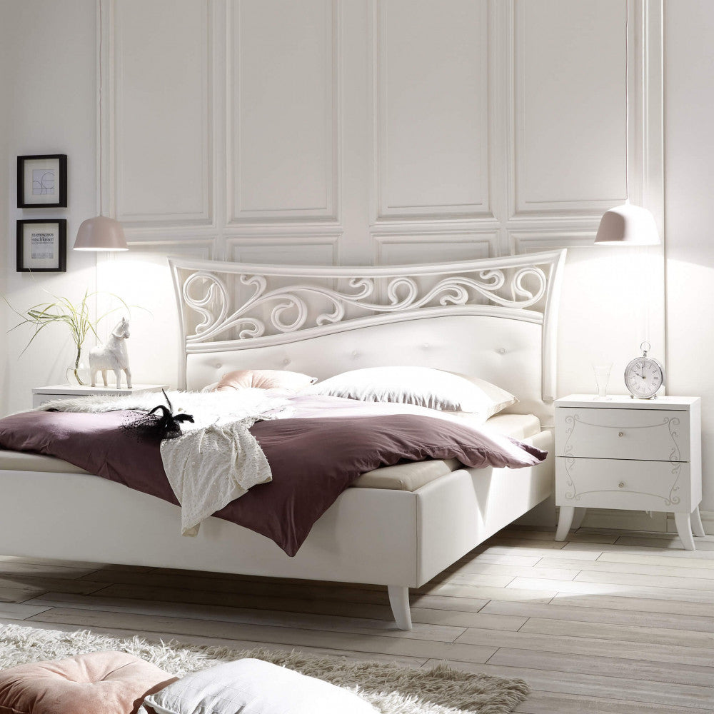 LETTO 160X200 BIANCO TOMMASO