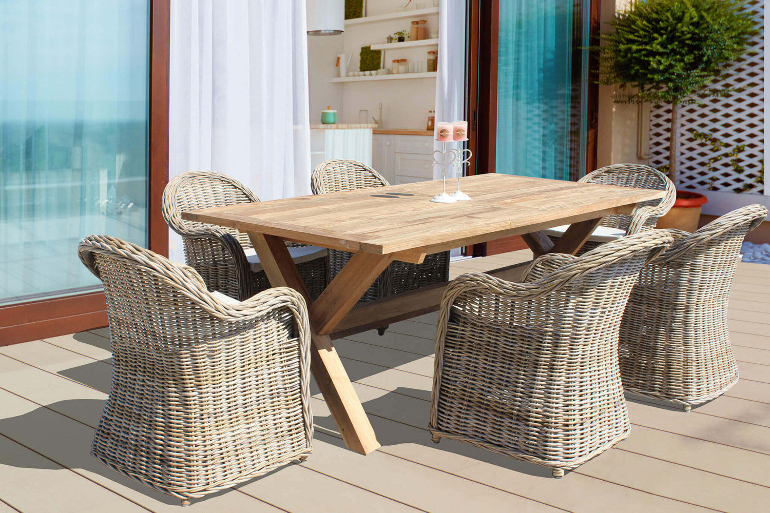 TAVOLO CHARME 220/300 X 100